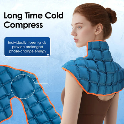 Large Hot & Ice Compress Self-Absorbing Water Shawl Pad Reusable Polymer Resin Ice Pack for Back Knee Neck Shoulder Ankle Sprain